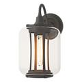 Hubbardton Forge Fairwinds Outdoor Sconce - Clear Glass Aluminum/Glass/Metal in Gray | 12.4 H x 9.8 W x 7 D in | Wayfair 302551-1001