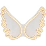 Northlight Seasonal 17.5" LED Neon Style Angel Wings Wall Sign, Silicone in White | 13.5 H x 0.5 W x 17.5 D in | Wayfair NORTHLIGHT FM93568