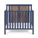 Suite Bebe Connelly 3-in-1 Mini Convertible Crib w/ Mattress Wood in Blue/Brown | 41 H x 26 W x 42.5 D in | Wayfair 27599-MBL
