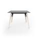 Vondom Faz Wood Lounge Table Edge Top Wood in Black | 29.25 H x 39.25 W x 39.25 D in | Wayfair 54306-Black-Wood 2