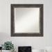 Andover Mills™ Roulston Traditional Beveled Distressed Bathroom/Vanity Wall Mirror Plastic in Gray/Black | 25 H x 25 W x 1 D in | Wayfair