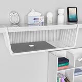 Inbox Zero Jazmon Desk Organizer Metal in White | 5.7 H x 11.8 W x 9.6 D in | Wayfair 4E38B2725DD148D59406855AF8680E9B