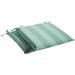 Longshore Tides Preview Lagoon Outdoor/Indoor Corded Chair Pad Set Of Two Polyester in Green/Gray/Blue | 2 H x 17 W x 17 D in | Wayfair