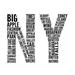 Trinx NY Type Poster Print By SD Graphics Studio SD Graphics Studio (24 X 24) # 9421LN Paper in Black/White | 24 H x 24 W in | Wayfair