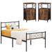 Lark Manor™ Alsa Metal Bedroom Set Wood/Metal in Brown | 35 H x 39 W x 75 D in | Wayfair 2250F67E951E4D0B80269D4C0DDB50EA