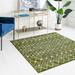 Green/White 39 x 39 x 0.5 in Area Rug - The Twillery Co.® Somerville Rug, Polypropylene | 39 H x 39 W x 0.5 D in | Wayfair