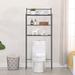 Ebern Designs Takeena 26.7" W x 64.4" H x 9.5" D Free-Standing Over-the-Toilet Storage Metal in Gray | 64.4 H x 26.7 W x 9.5 D in | Wayfair