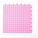 Symple Stuff Quamaine 11.8 in. x 11.8 in. Non-Slip Indoor Door Mat in Pink | 11.8 H x 11.8 W in | Wayfair 78194BA83EC74900B08C3C0C680C3887