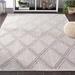 Gray 72 x 48 x 0.31 in Indoor/Outdoor Area Rug - Wade Logan® Amber-Jayne Global 226 Area Rug In Grey/Light Grey | 72 H x 48 W x 0.31 D in | Wayfair