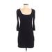 H&M Casual Dress - Mini: Black Solid Dresses - Women's Size Medium