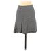 Zara Casual Skirt: Gray Solid Bottoms - Women's Size Medium