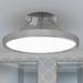 Outskirts Integrated LED Brushed Nickel Semi-Flush Mount