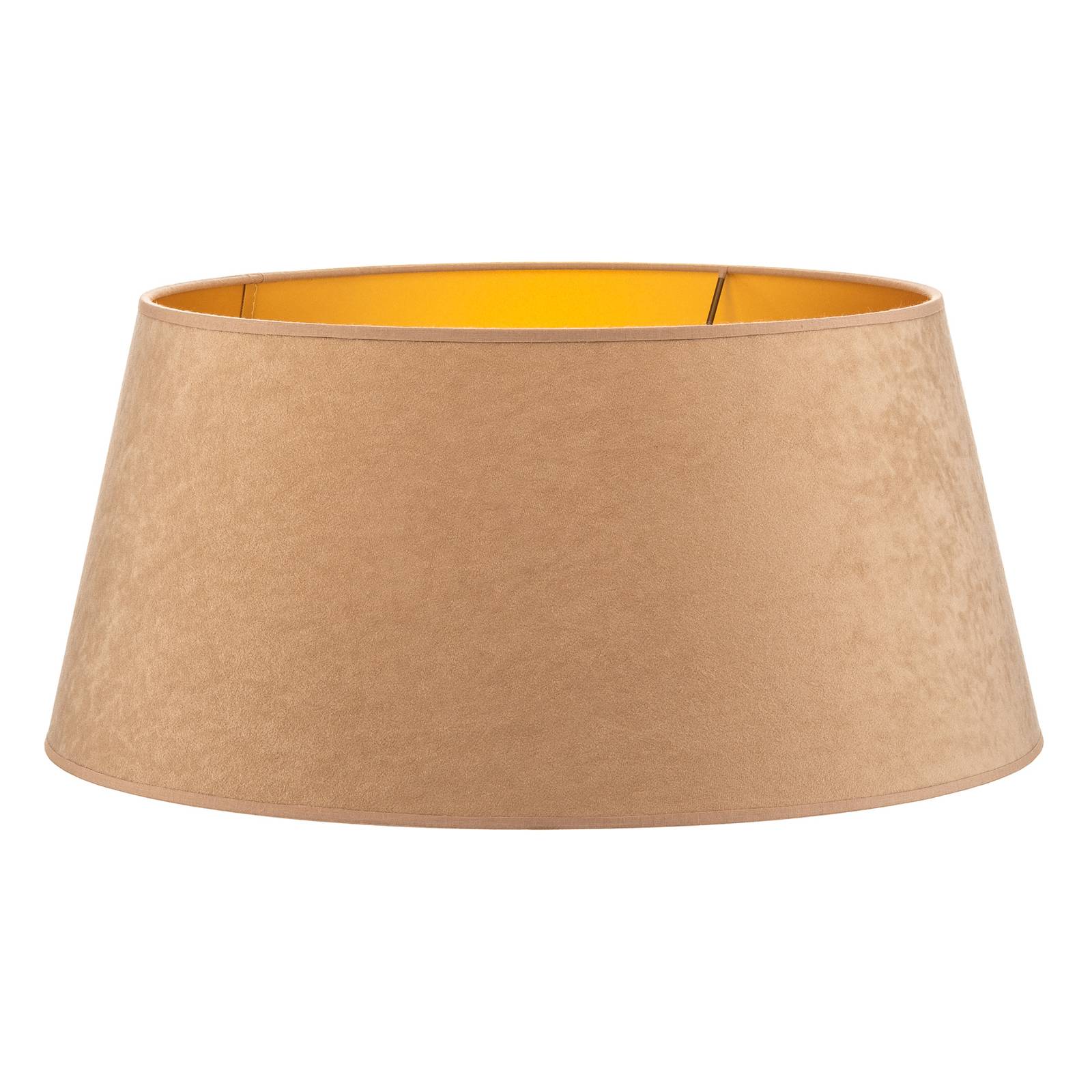 Lampenschirm Cone Höhe 25,5 cm, beige/gold Duolla, creme / amber, Textil / Stoff / Seide