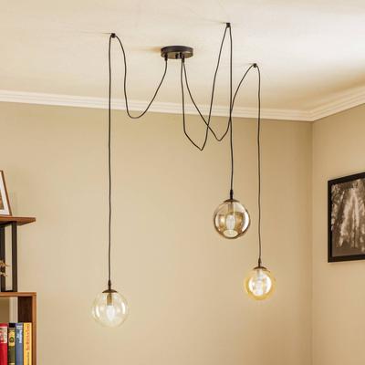 Glas Hängelampe Glassy EMIBIG LIGHTING, dimmbar, schwarz, für Wohn- / Esszimmer, Glas, Modern, Pendelleuchte Image