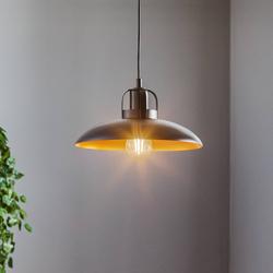 Eko-Light Hängeleuchte Felix, schwarz/gold antik, 1-flammig
