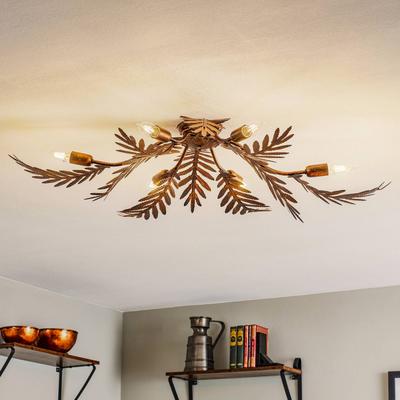 Deckenlampe Felce ONLI, dimmbar, bronze / altmessing, für Wohn- / Esszimmer, Metall, Deckenlampe Image