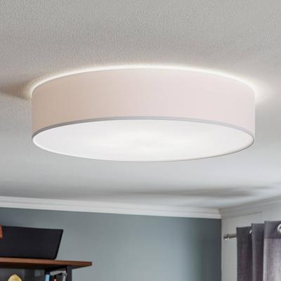 Deckenlampe Rondo TK Lighting, dimmbar, weiß / opal, für Schlafzimmer, Textil / Stoff / Seide, Modern, Deckenlampe Image