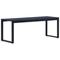 vidaXL Garden Bench 120.5 cm PS Board Black