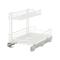 Household Essentials Cabinet and Pantry Organizers White - White Two-Tier Sliding Cabinet Organizer