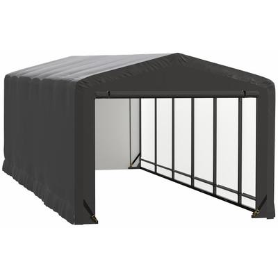 ShelterTube Wind and Snow-Load Rated Garage, 12x23x8 Gray - 12.2 x 22.6 x 8.5