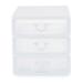 Gracious Living Deluxe 3 Drawer Storage Desktop and Countertop Organizer, White - 1 Pack