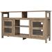 58" TV Stand Entertainment Console Center with 2 Cabinets - 58" x 16" x 32" (L x W x H)