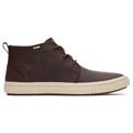 TOMS Men's Brown Water Resistant Mid Top Sneakers Carlo Terrain Shoes, Size 11