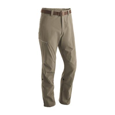 Funktionshose MAIER SPORTS "Nil", Herren, Gr. 32, Kurzgrößen, beige (dunkelbeige), 90% Polyamid, 10% Elasthan, Hosen, Herren Wanderhose, atmungsaktive Outdoor-Hose mit Roll up Funktion Image