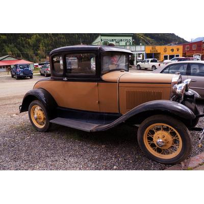 Fototapete PAPERMOON "Oldtimer", bunt, B:4,50m L:2,80m, Vlies, Tapeten