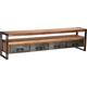 Lowboard SIT "Panama" Sideboards Gr. B/H/T: 200 cm x 55 cm x 40 cm, 1 offenes Fach, 4, beige (natur, schwarz) Lowboards