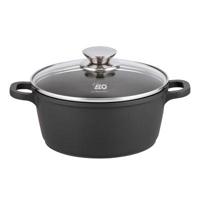 Kochtopf ELO "Alucast", schwarz, H:9cm Ø:20cm, Töpfe, Induktion