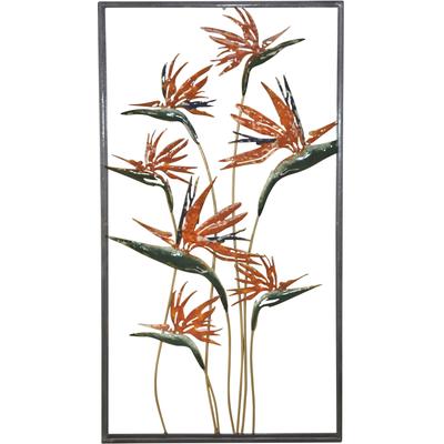 Wanddekoobjekt "Wanddekoration", orange (terra), B:50cm H:91cm T:5cm, Metall, HOFMANN LIVING AND MORE, Wanddekoobjekte Image