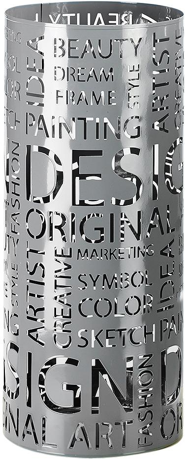 Schirmständer LOCKER, grau, B:20cm H:48cm T:20cm, Metall, Regenschirmständer, Schirmständer