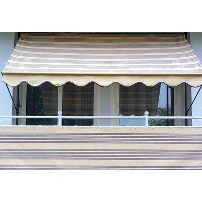 Klemmmarkise, beige (beige, braun), B:300cm, Polyacryl, ANGERER FREIZEITMÖBEL, Markisen, beige-braun, Ausfall: 150 cm, versch. Breiten