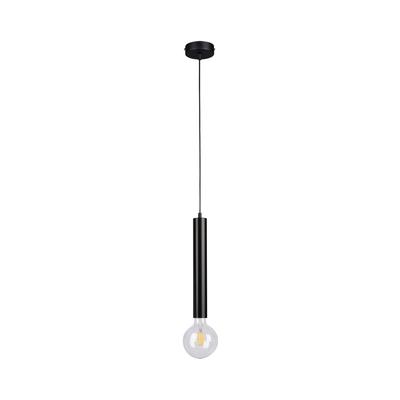 BRITOP LIGHTING Pendelleuchte "BARREL", schwarz, Ø 10cm, Lampen, Hängeleuchte, Modernes Design, aus Metall, passende LM E27 / Exklusive Image