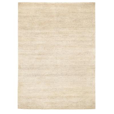 Teppich OCI DIE TEPPICHMARKE "Davina Uni" Gr. 1, beige (natur), B:70cm H:20mm L:140cm, Wolle, Teppiche, handgeknüpft, Wohnzimmer