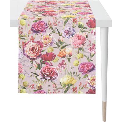 Tischläufer APELT "7701 SUMMERTIME, Sommerdeko, Sommer", bunt (rosa, pink, bunt), B:48cm L:140cm, Polyester, Baumwolle, Tischdecken, Digitaldruck