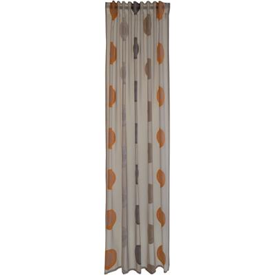 Vorhang HOMING "Kaleo" Gr. 1, grau (grau, terra), B:140cm H:245cm, Scherli, Polyester, Gardinen, Vorhang mit verdeckten Schlaufen Kaleo weiß/grau 140x245cm Image