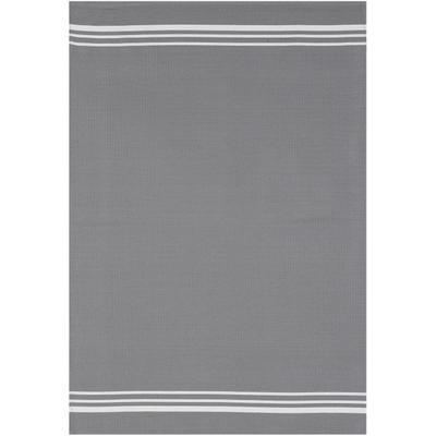 Geschirrtuch STUCO "Waffel, farbig", grau (grau, weiß), B:50cm L:70cm, 100% Baumwolle, Geschirrtücher