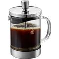 Kaffeebereiter GEFU "Diego" Kaffeemaschinen Gr. 0,6 l, silberfarben Kaffeefilter und Handfilter