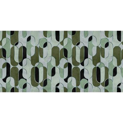 Fototapete LIVING WALLS "Walls by Patel Ritz", grün, B:5,00m L:2,5m, Vlies, Tapeten, Vlies, Wand