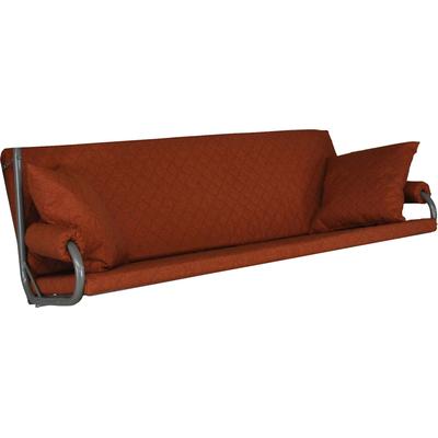 Bankauflage "Joy", orange (terracotta), B:178cm H:7cm T:180cm, Obermaterial: 100% Polyester. Füllung: 100% Polyurethan, ANGERER FREIZEITMÖBEL, Polsterauflagen