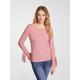 Strickpullover LINEA TESINI BY HEINE "Pullover" Gr. 40, rosa (rosé) Damen Pullover