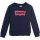 Sweatshirt LEVI'S KIDS "BATWING CREWNECK SWEATSHIRT" Gr. 6/116, blau (dunkelblau) Mädchen Sweatshirts