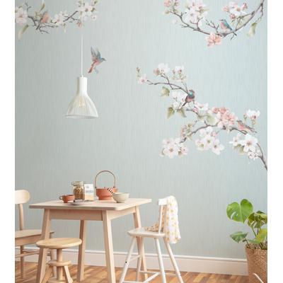 Vliestapete KOMAR "Digitaldruck Vlies - Apple Bloom - Größe 250 x 250 cm", bunt, B:250m L:250m, Vlies, Tapeten, Wohnzimmer, Schlafzimmer Image