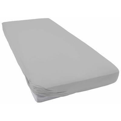 Spannbettlaken CINDERELLA "Weekend", grau (hellgrau), B:180cm L:200cm, Renforcu00e9, Obermaterial: 100% Baumwolle, Laken, OEKO-TEX-zertifiziert Image