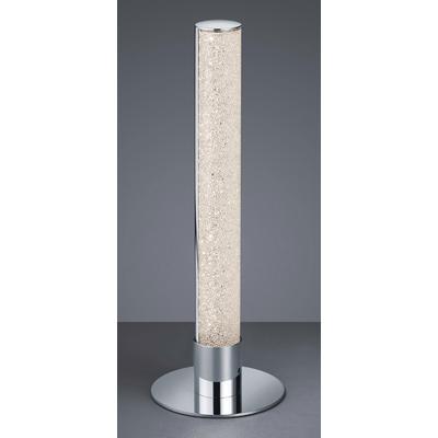 REALITY LEUCHTEN Tischleuchte "EMILA", grau (chromfarben), Ø 15cm H: 40cm, Lampen, LED Tischlampe mit RGBW Farbwechsel, dimmbar über Fernbedienung Image