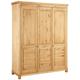 Kleiderschrank HOME AFFAIRE "Rauna" Schränke Gr. B/H/T: 159 cm x 195 cm x 60 cm, beige (natur geölt) Kleiderschränke