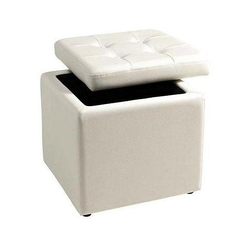 Sitzwürfel HOME AFFAIRE Hocker Gr. B/H: 41 cm x 40 cm, weiß Sitzkissen Sitzwürfel mit gepolstertem Deckel