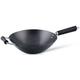 Wok KEN HOM "Excellence" Pfannen Gr. Ø 31 cm + Höhe 12 cm, grau (anthrazit) Woks